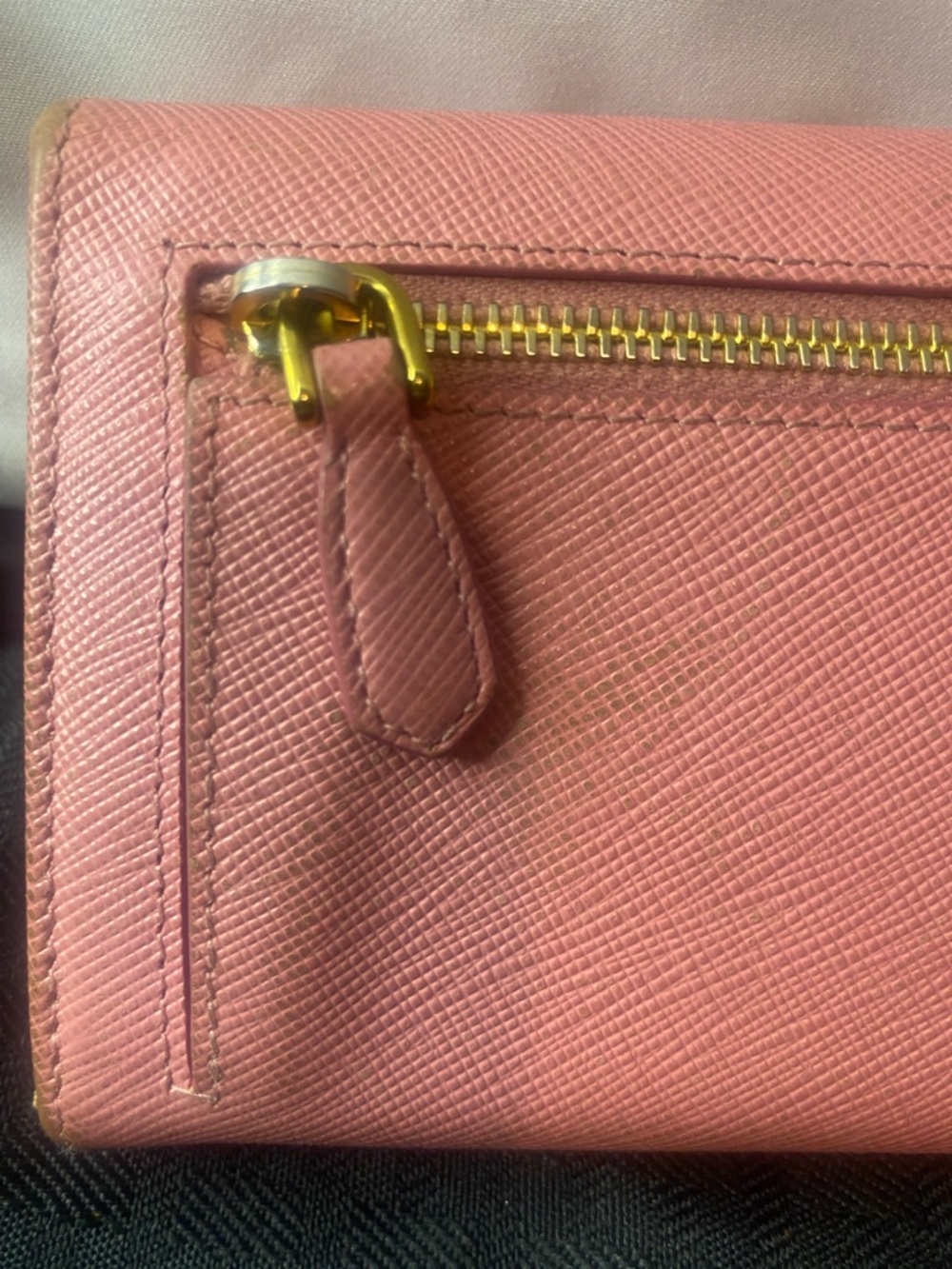 Prada Pink long wallet w/ ID card holder see pics - Picture 9 of 12